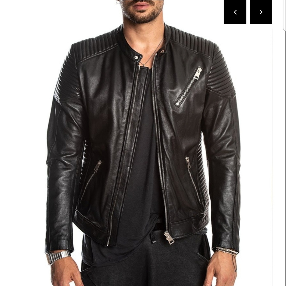 Leather Jacket on Black (Nohow)